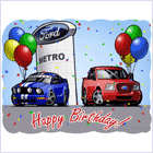 Metro Motors - Client Birthday Card